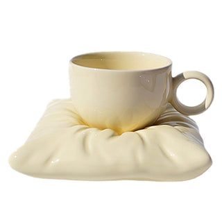 Macaron Pillow Mug & Saucer