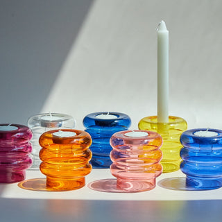 Bubble Rainbow Candle Holders