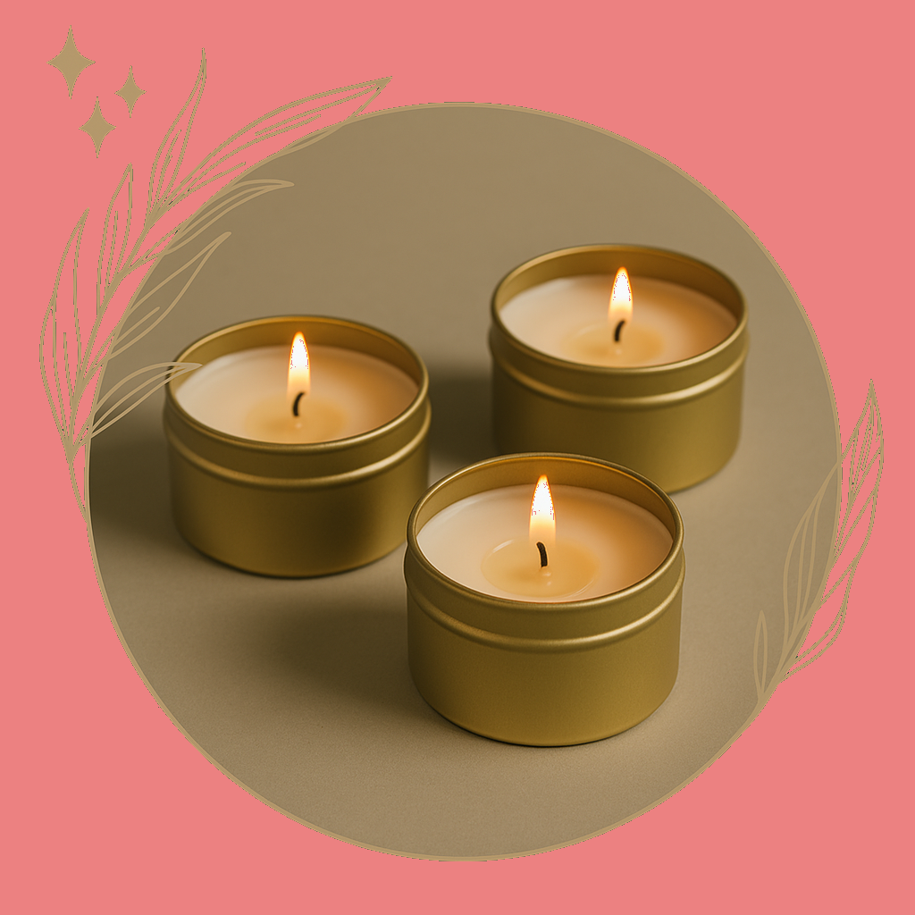 Aromatherapy candles manufactured with essential oils and natural wax