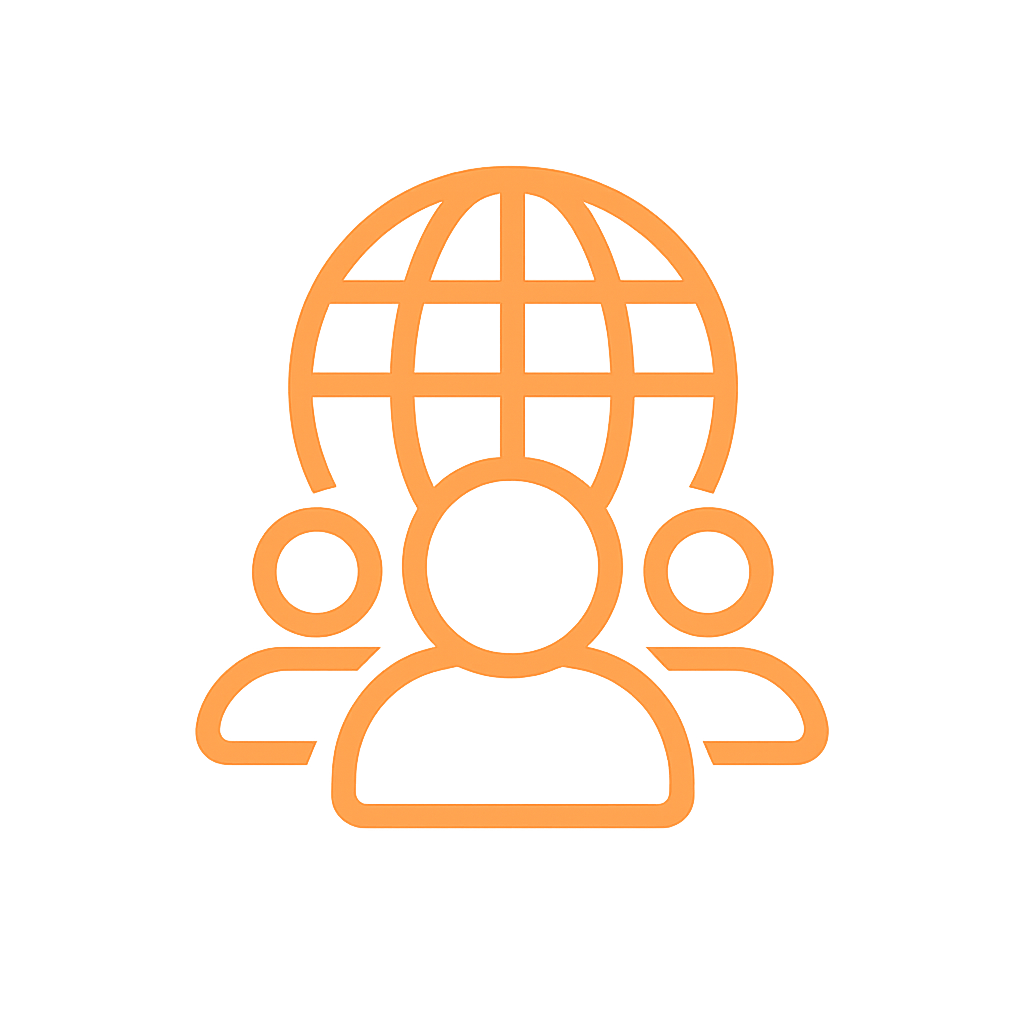Global candle export markets icon