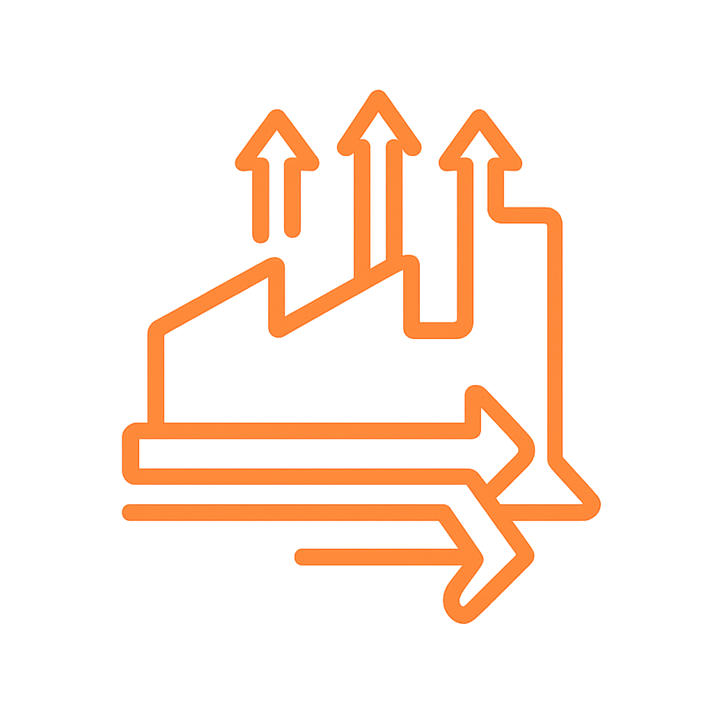 Daily candle production capacity icon